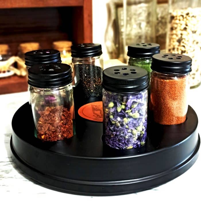 جاادویه ای گردان فلزی 6 پارچه آغاج کد AG - تصویر 2